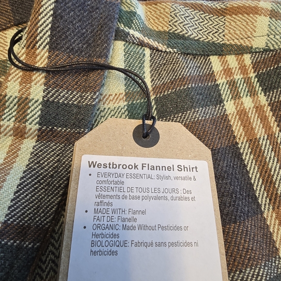 NWT Prana Westbrook Flannel Button Up XXL - Picture 5 of 6